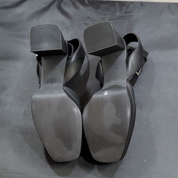 BRAND NEW DKNY BARRA LEATHER PLATFORM ANKLE WRAP PUMPS - Picture 9 of 14